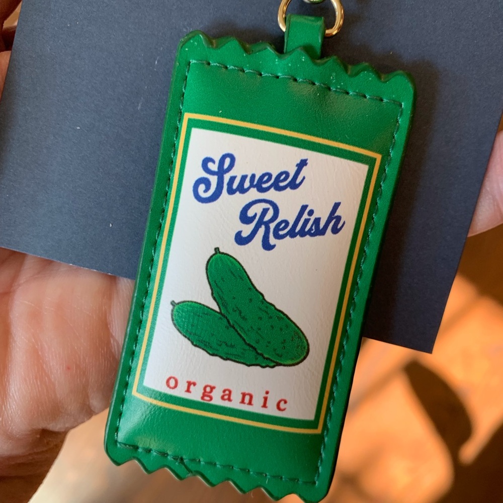 Universal Thread Green Sweet Relish Bag Charm Keychain